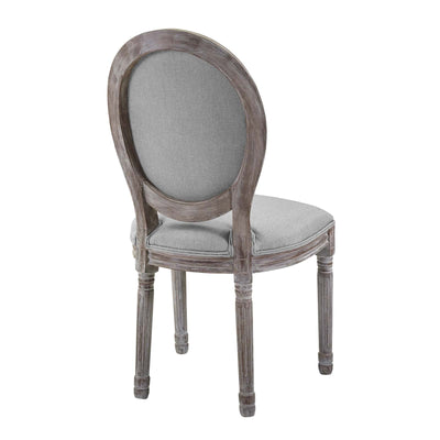 Arise Vintage French Upholstered Fabric Dining Side Chair Set of 2