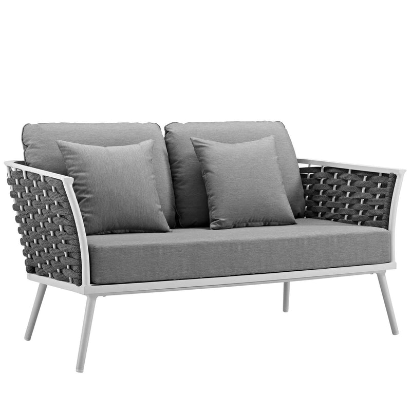 Stance 7 Piece Outdoor Patio Aluminum Sectional Sofa Set