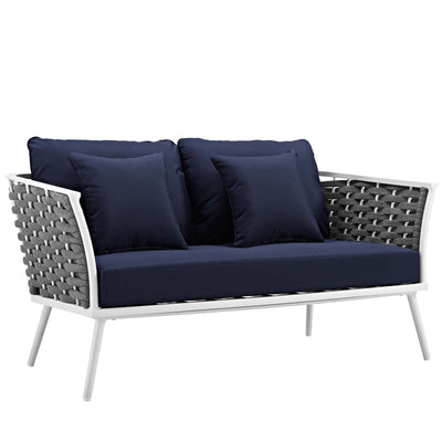 Stance 5 Piece Outdoor Patio Aluminum Sectional Sofa Set