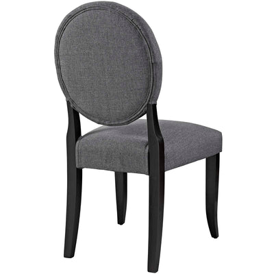 Button Dining Side Chair Upholstered Fabric Set of 2
