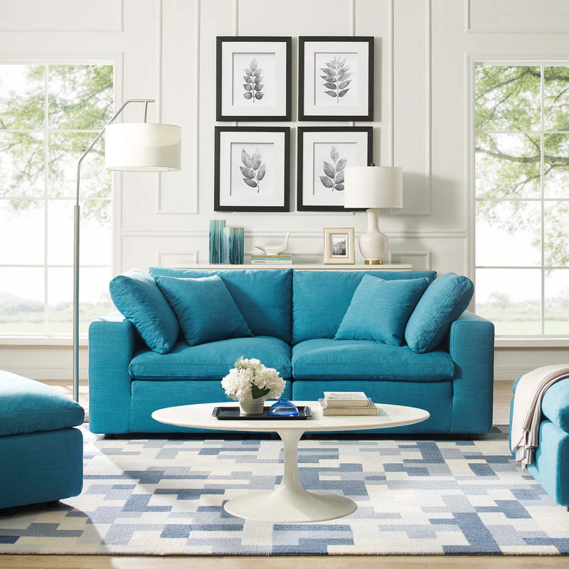 Commix Down Filled Overstuffed 2 Piece Sectional Sofa Set