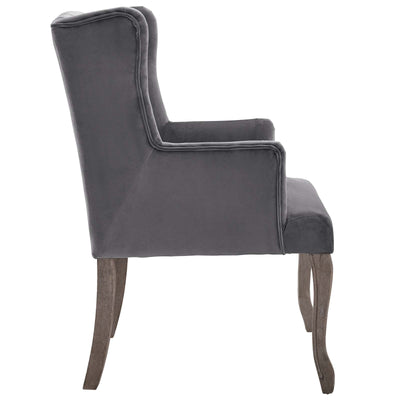 Realm French Vintage Dining Performance Velvet Armchair