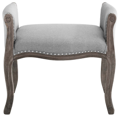 Avail Vintage French Upholstered Fabric Bench