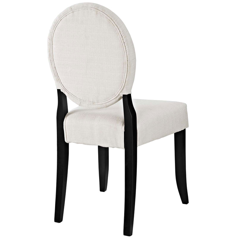 Button Dining Side Chair Upholstered Fabric Set of 4