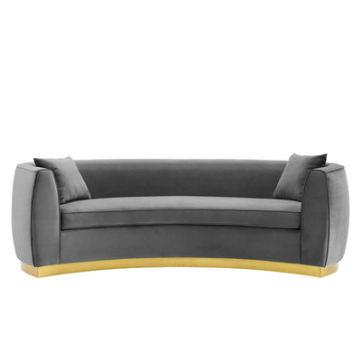 Resolute Curved Performance Velvet Sofa