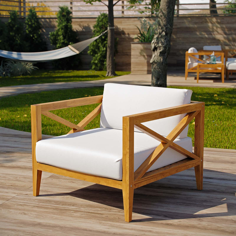 Northlake Outdoor Patio Premium Grade A Teak Wood Armchair