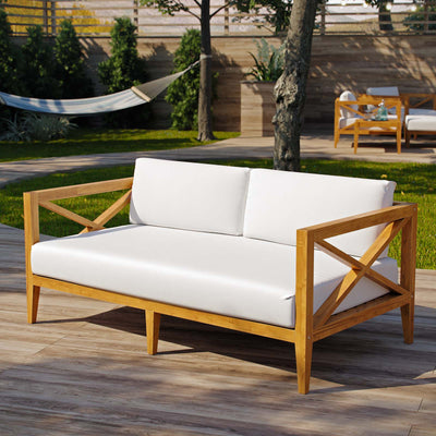 Northlake Outdoor Patio Premium Grade A Teak Wood Sofa