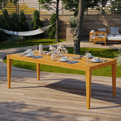 Northlake 85" Outdoor Patio Premium Grade A Teak Wood Dining Table