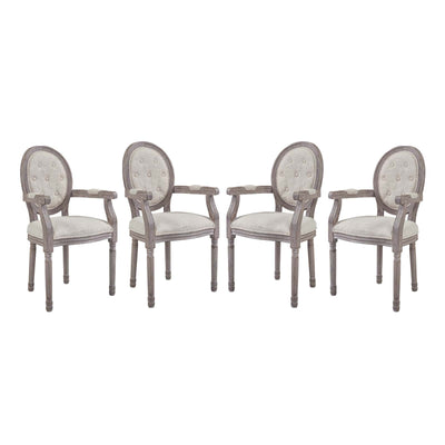 Arise Dining Armchair Upholstered Fabric Set of 4