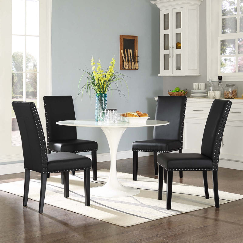 Parcel Dining Side Chair Vinyl Set of 4