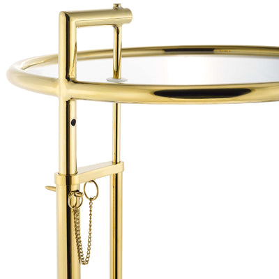Eileen Gold Stainless Steel End Table
