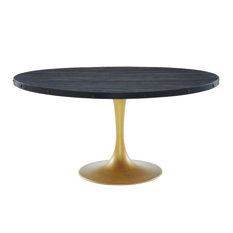 Drive 60" Round Wood Top Dining Table