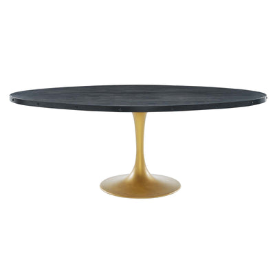 Drive 78" Oval Wood Top Dining Table