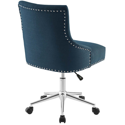 Regent Tufted Button Swivel Upholstered Fabric Office Chair