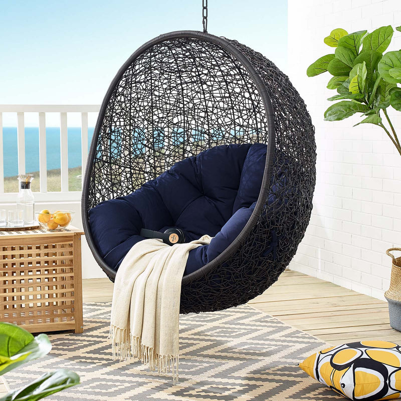 Encase Sunbrella¬Æ Fabric Swing Outdoor Patio Lounge Chair Without Stand
