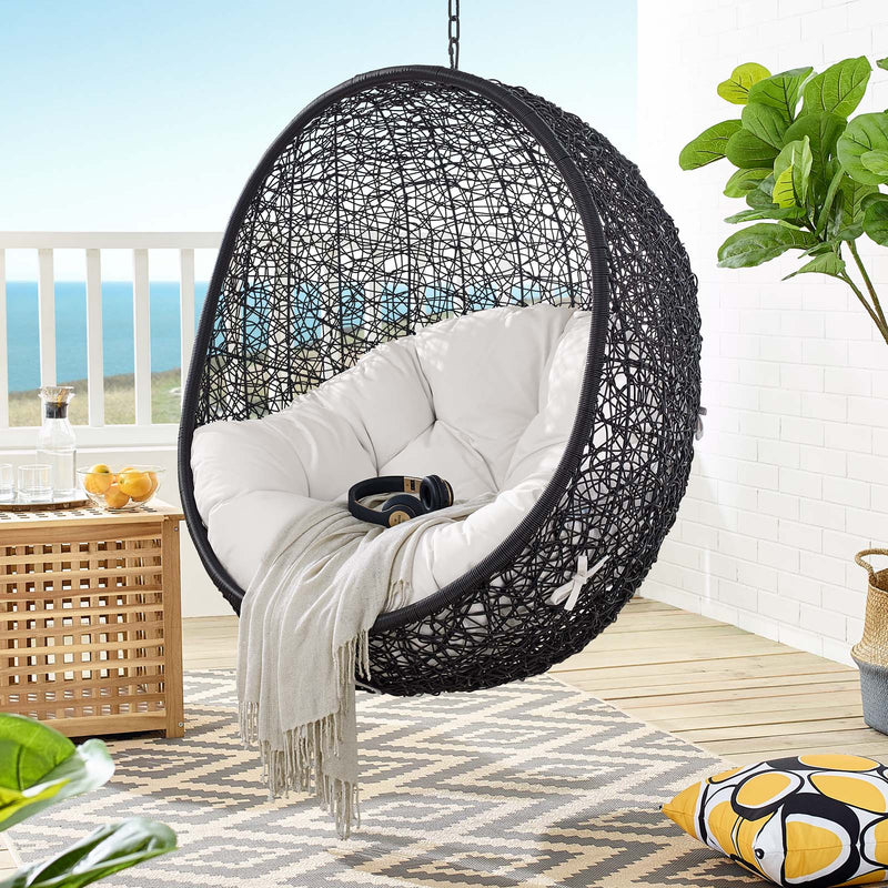 Encase Sunbrella¬Æ Fabric Swing Outdoor Patio Lounge Chair Without Stand