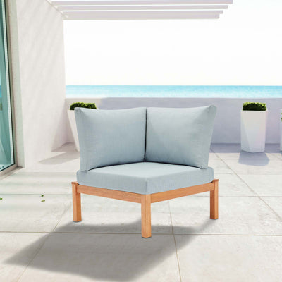 Freeport Karri Wood Sectional Sofa Outdoor Patio Corner Chair