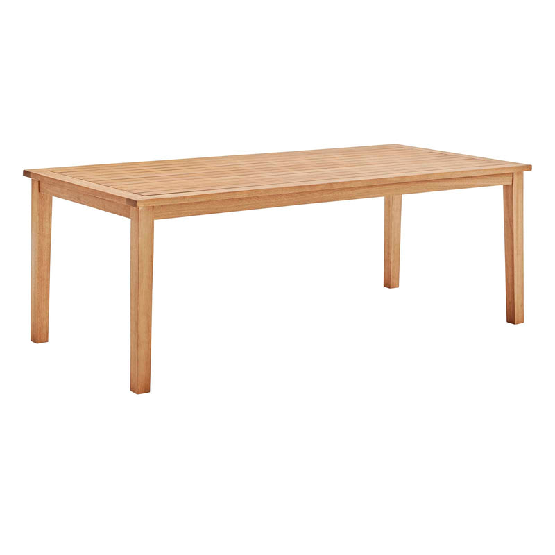 Viewscape 83" Outdoor Patio Ash Wood Dining Table