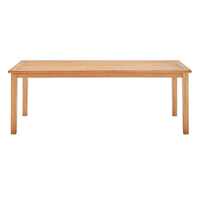 Viewscape 83" Outdoor Patio Ash Wood Dining Table