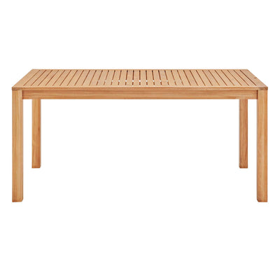 Farmstay 63" Rectangle Outdoor Patio Teak Wood Dining Table