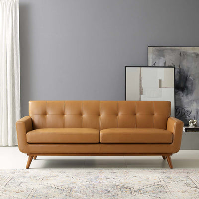 Engage Top-Grain Leather Living Room Lounge Sofa