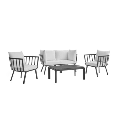 Riverside 5 Piece Outdoor Patio Aluminum Set