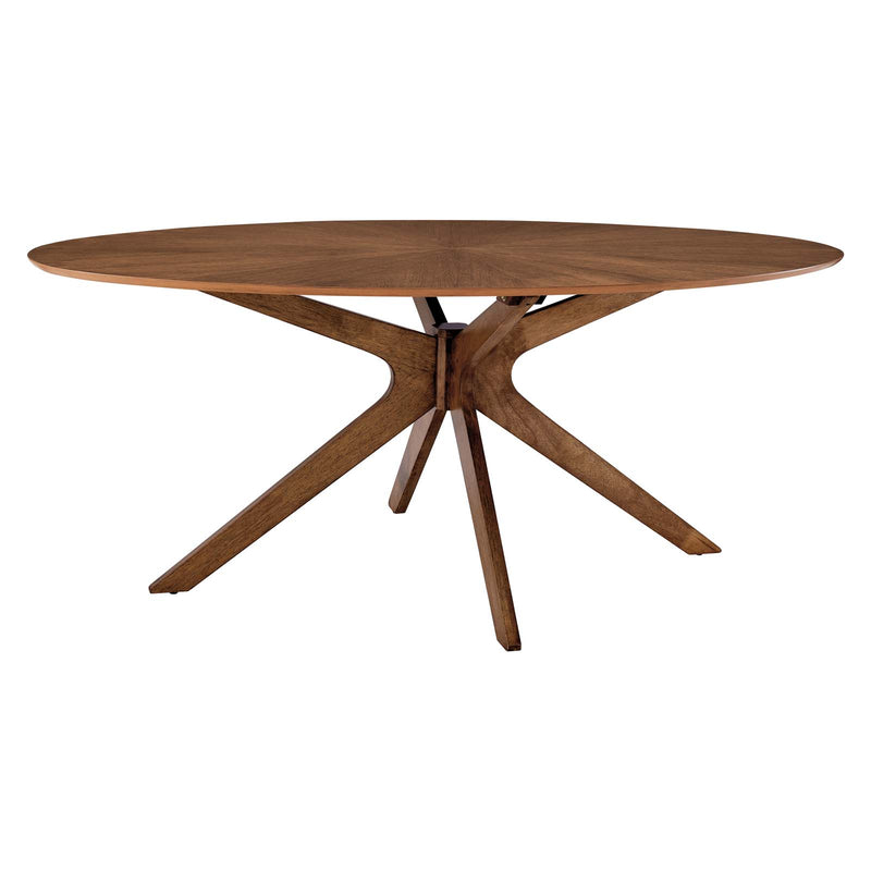 Crossroads 71" Oval Wood Dining Table