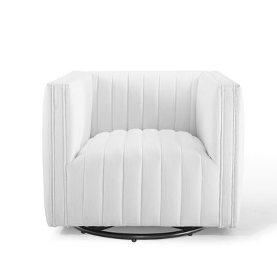 Conjure Tufted Swivel Upholstered Armchair