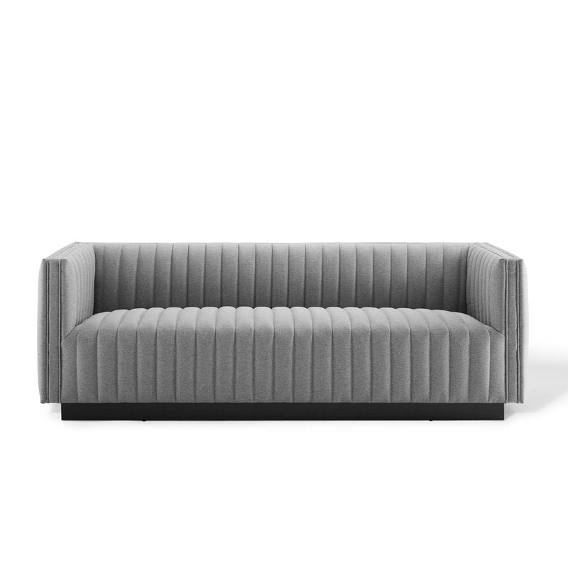 Conjure Tufted Upholstered Fabric Sofa