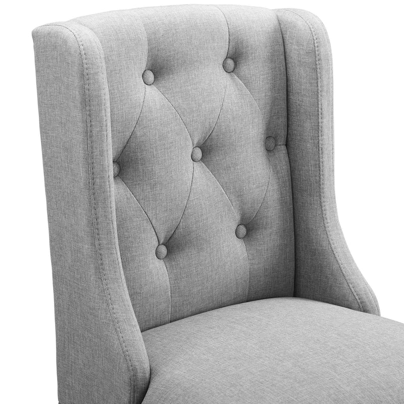 Baronet Counter Bar Stool Upholstered Fabric Set of 2