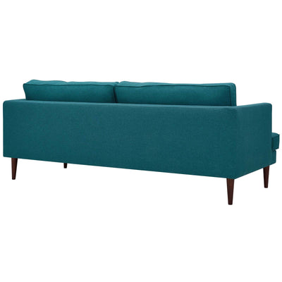 Agile Upholstered Fabric Sofa and Armchair Set