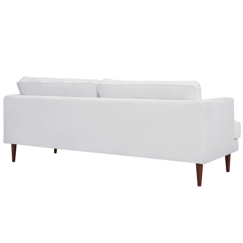 Agile Upholstered Fabric Sofa and Armchair Set