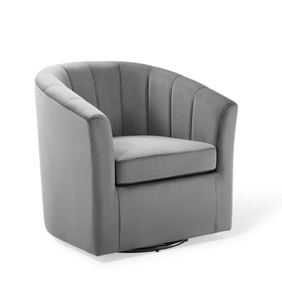 Prospect Performance Velvet Swivel Armchair