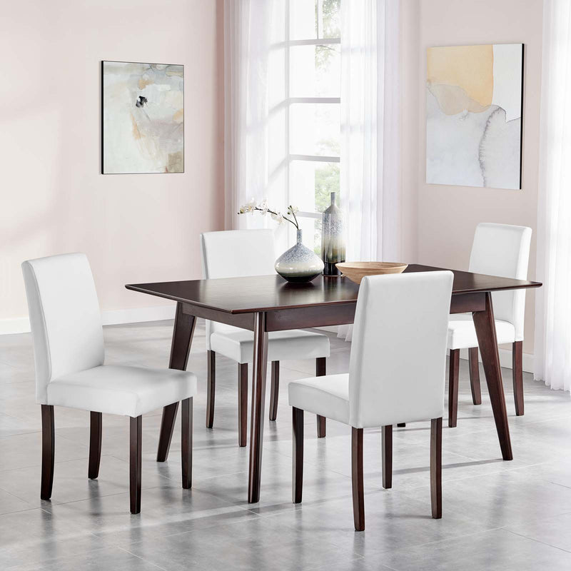 Prosper 5 Piece Faux Leather Dining Set