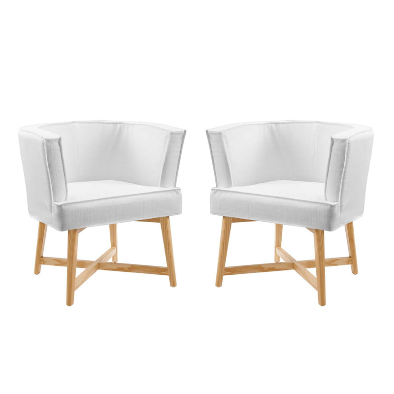 Anders Accent Chair Upholstered Fabric Set of 2
