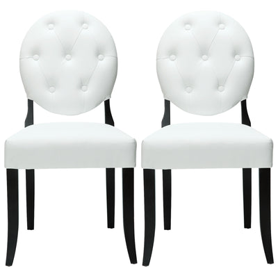 Button Dining Chairs Set of 2