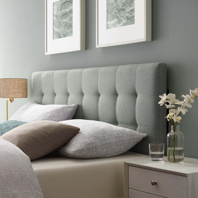 Lily King Upholstered Fabric Headboard