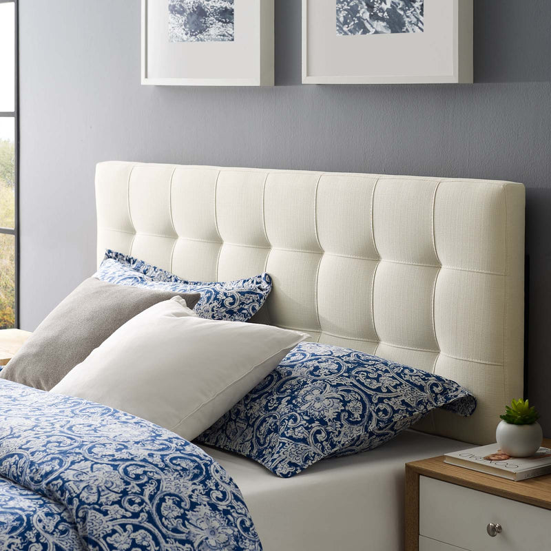 Lily King Upholstered Fabric Headboard