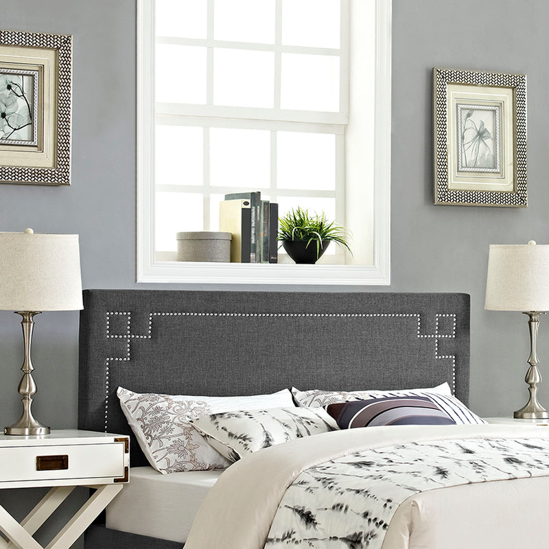 Josie King Upholstered Fabric Headboard