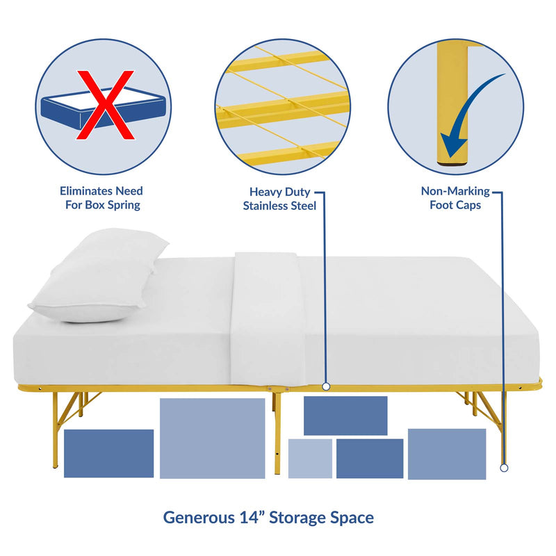 Horizon Full Stainless Steel Bed Frame