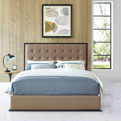 Madeline Queen Upholstered Fabric Bed Frame