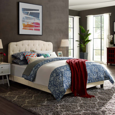 Amelia Upholstered Fabric Bed