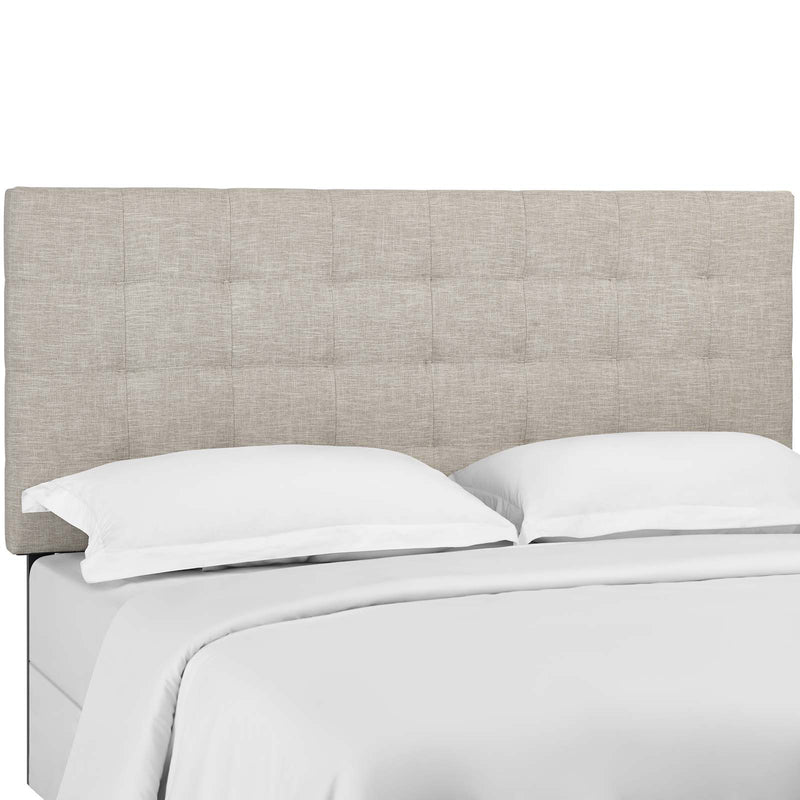 Paisley Tufted Upholstered Linen Fabric Headboard