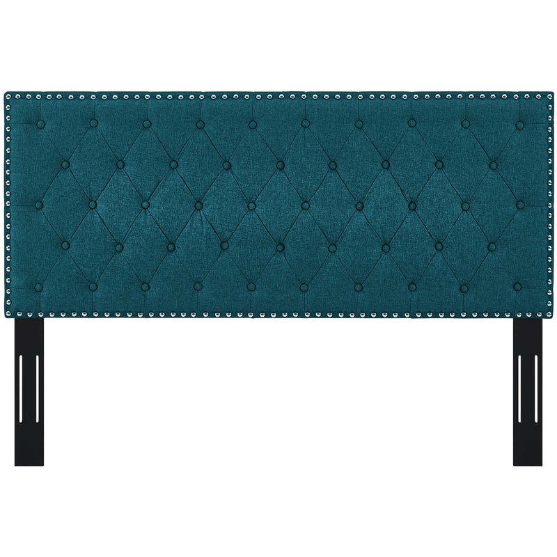 Helena Tufted Upholstered Linen Fabric Headboard