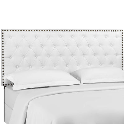 Helena Tufted Upholstered Linen Fabric Headboard