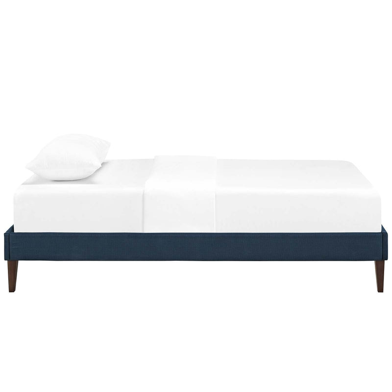 Tessie Fabric Bed Frame with Squared Tapered Legs